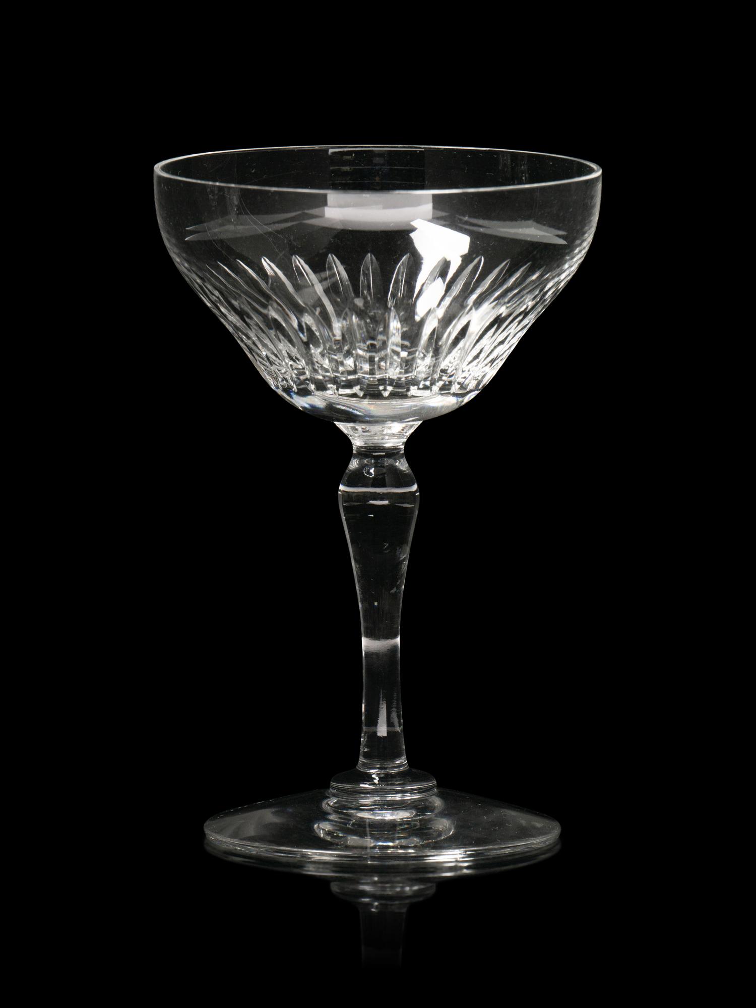 An Assembled Cut Glass Stemware Service