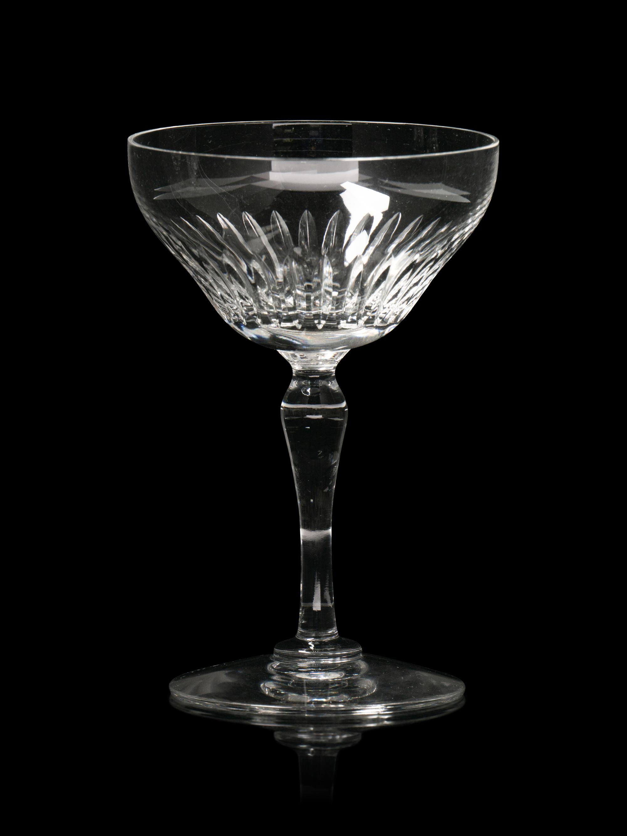 An Assembled Cut Glass Stemware Service