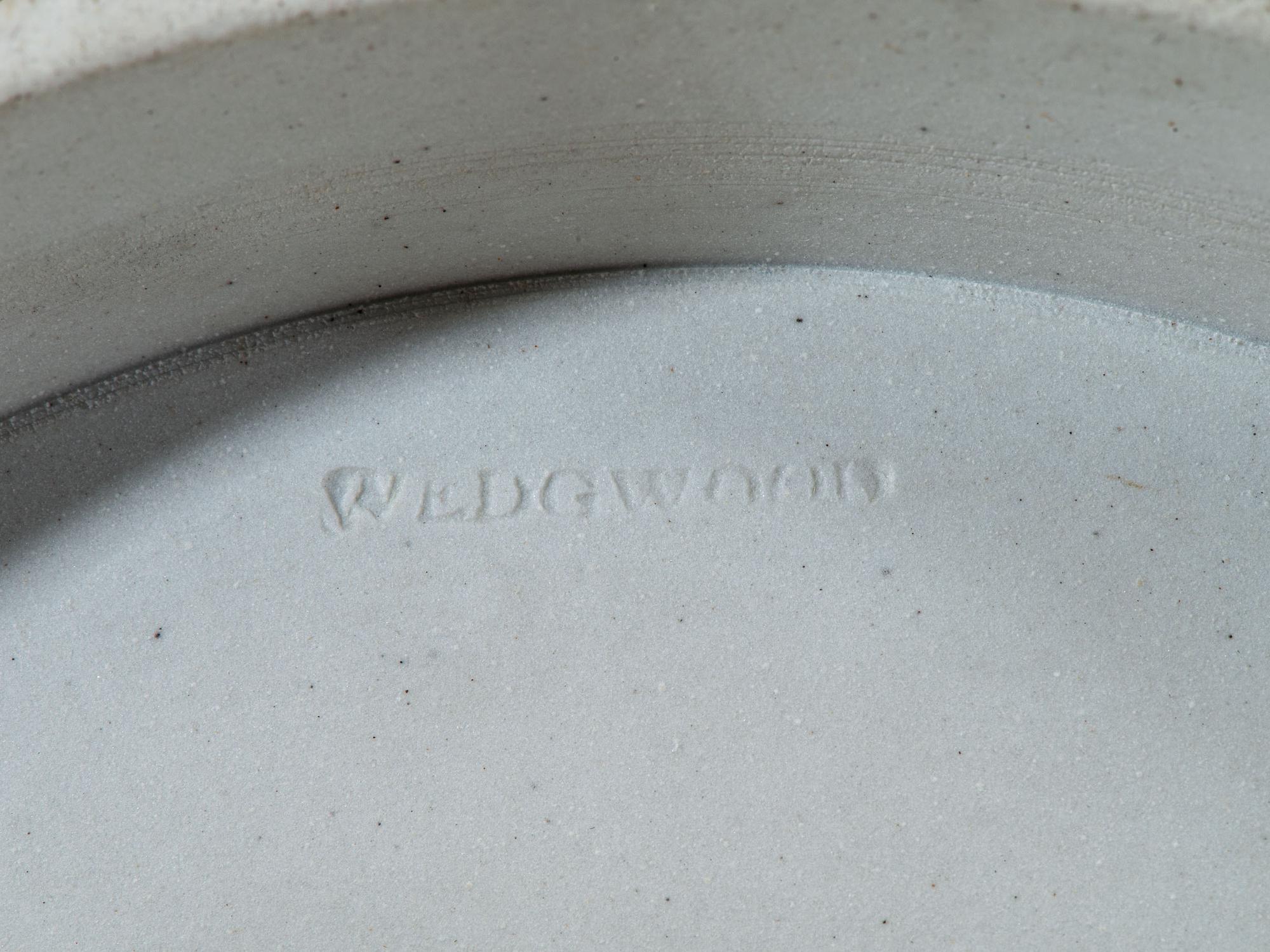 Three Wedgwood Blue Jasperware Jardinieres