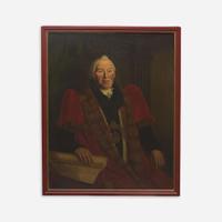 British School (19th Century) Portrait of a Lord Admiral Wearing Livery Cloak and Collar
