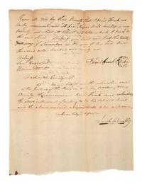 [ENSLAVEMENT & ABOLITION]. Manuscript deed of manumission for an enslaved individual named Will. Washington County, [MD], 21 November 1796.