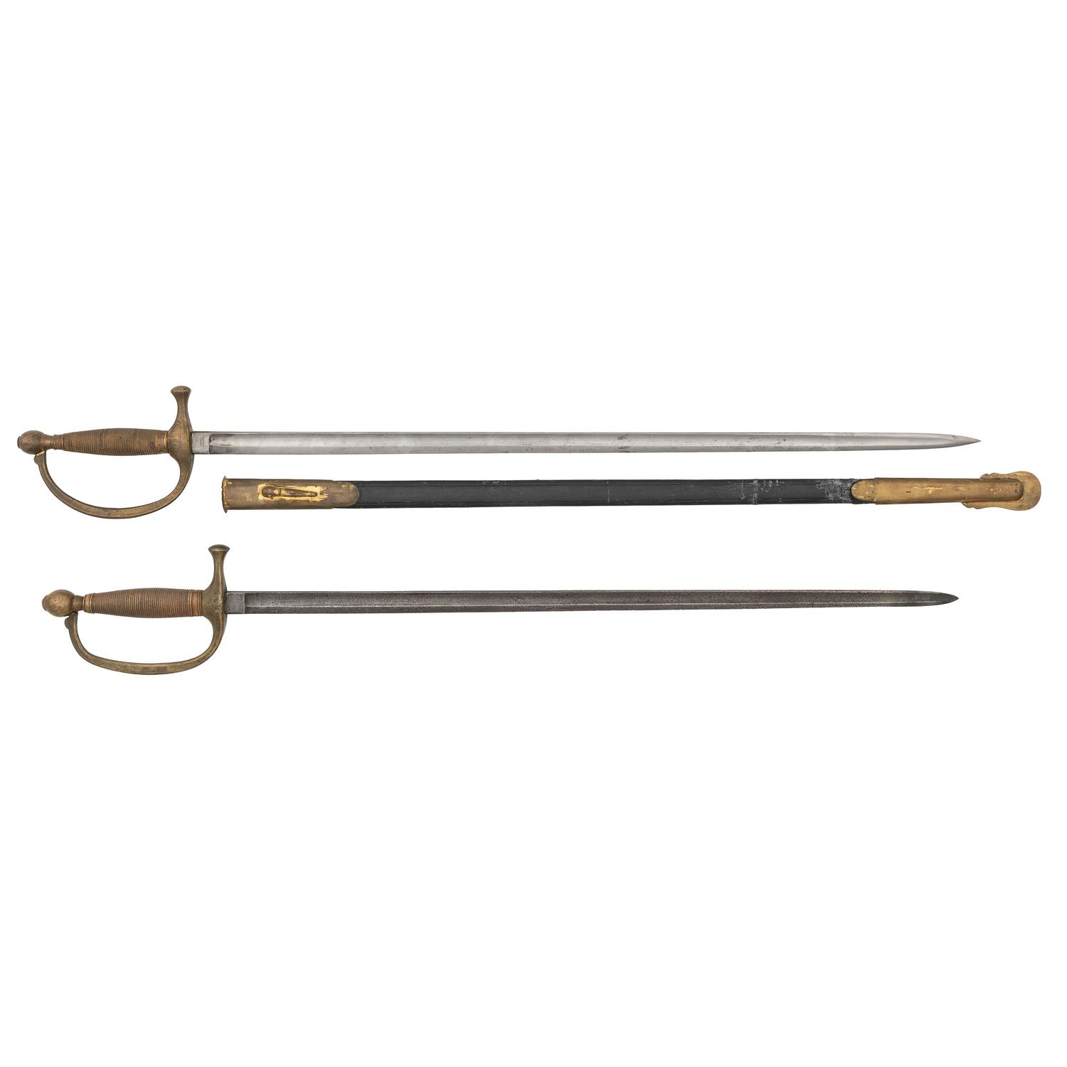 Lot of Two US Model 1840 Musician's Swords