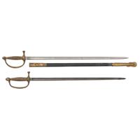 Lot of Two US Model 1840 Musician's Swords