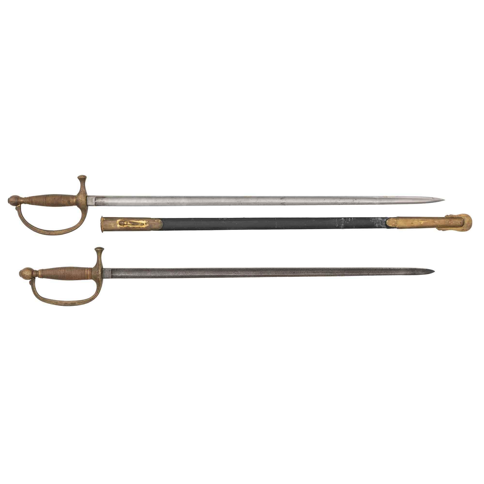 Lot of Two US Model 1840 Musician's Swords
