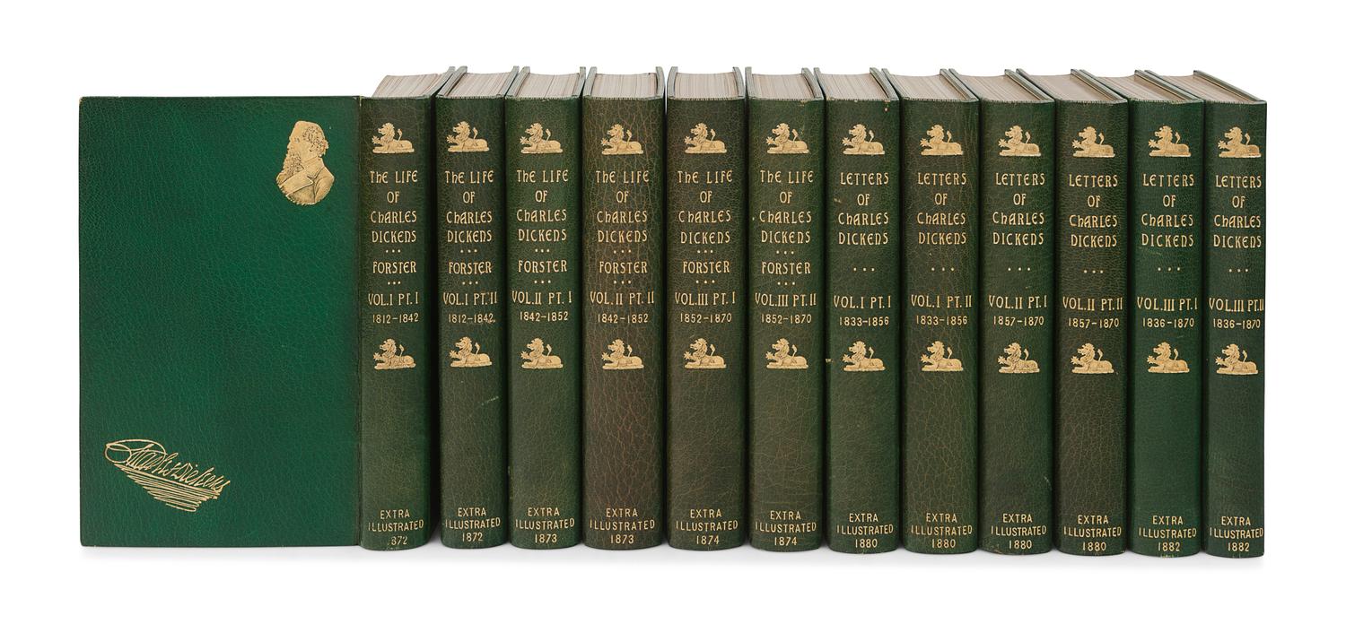 [DICKENS, Charles]. FORSTER, John. The Life of Charles Dickens. London: Chapman and Hall, 1872-1874. -- Letters of Charles Dickens . London: Chapman and Hall, 1880-1882.
