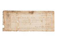 [CONFEDERATE ARMY]. Appomattox Parole for Private N[oel] E. Burton, Company F, 13th Regiment, North Carolina Infantry.