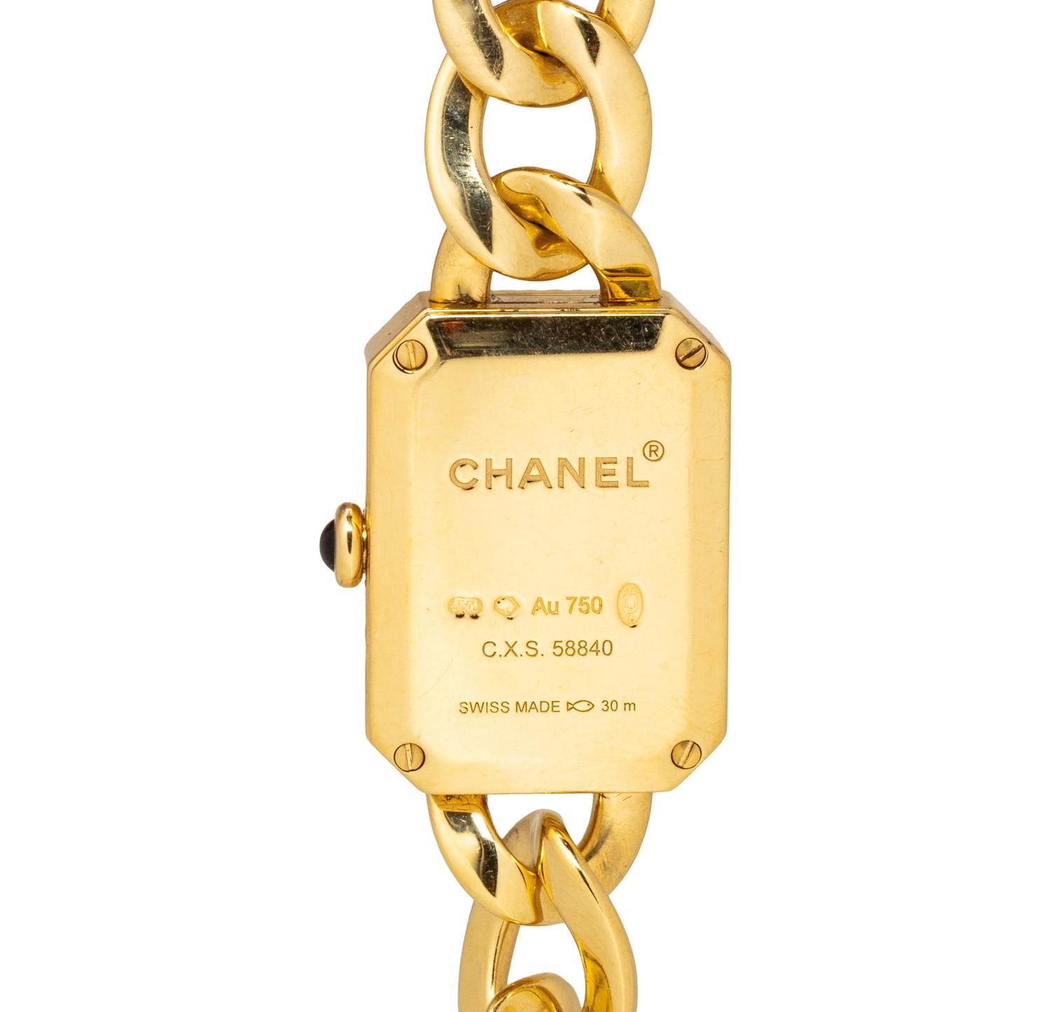 CHANEL, 18K YELLOW GOLD AND DIAMOND 'PREMIER CHAINE' WATCH