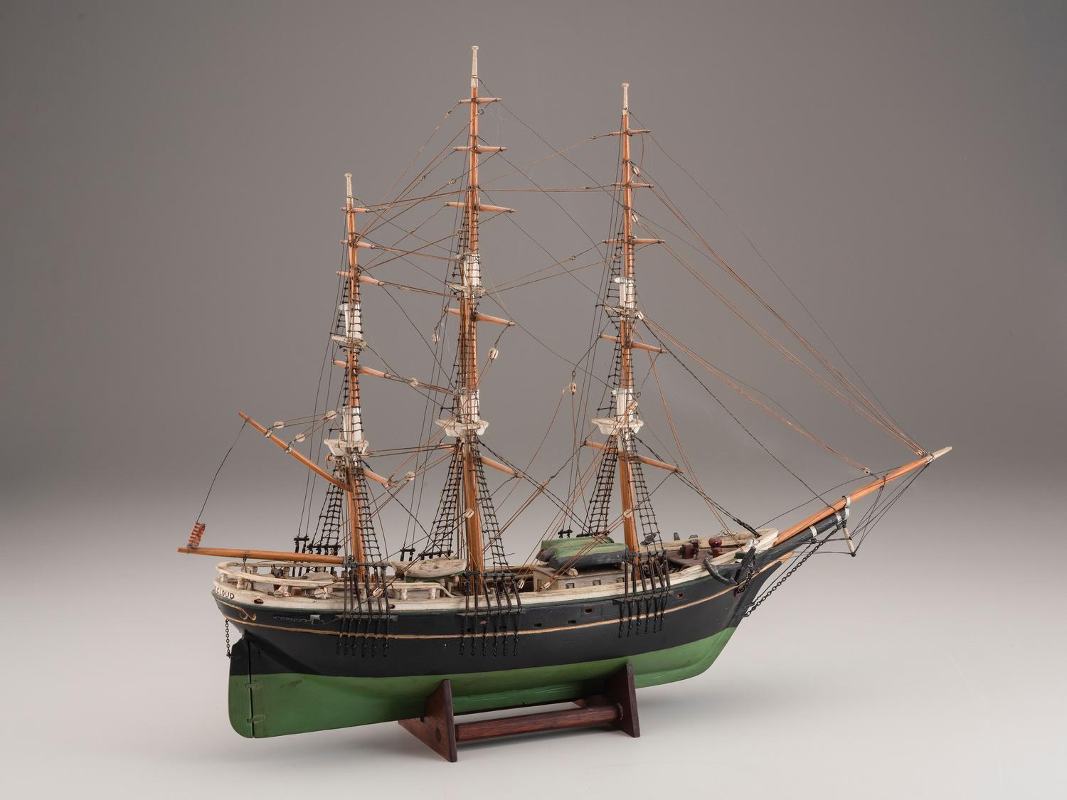 A Carved and Painted Wood Model of the Clipper Ship Flying Cloud