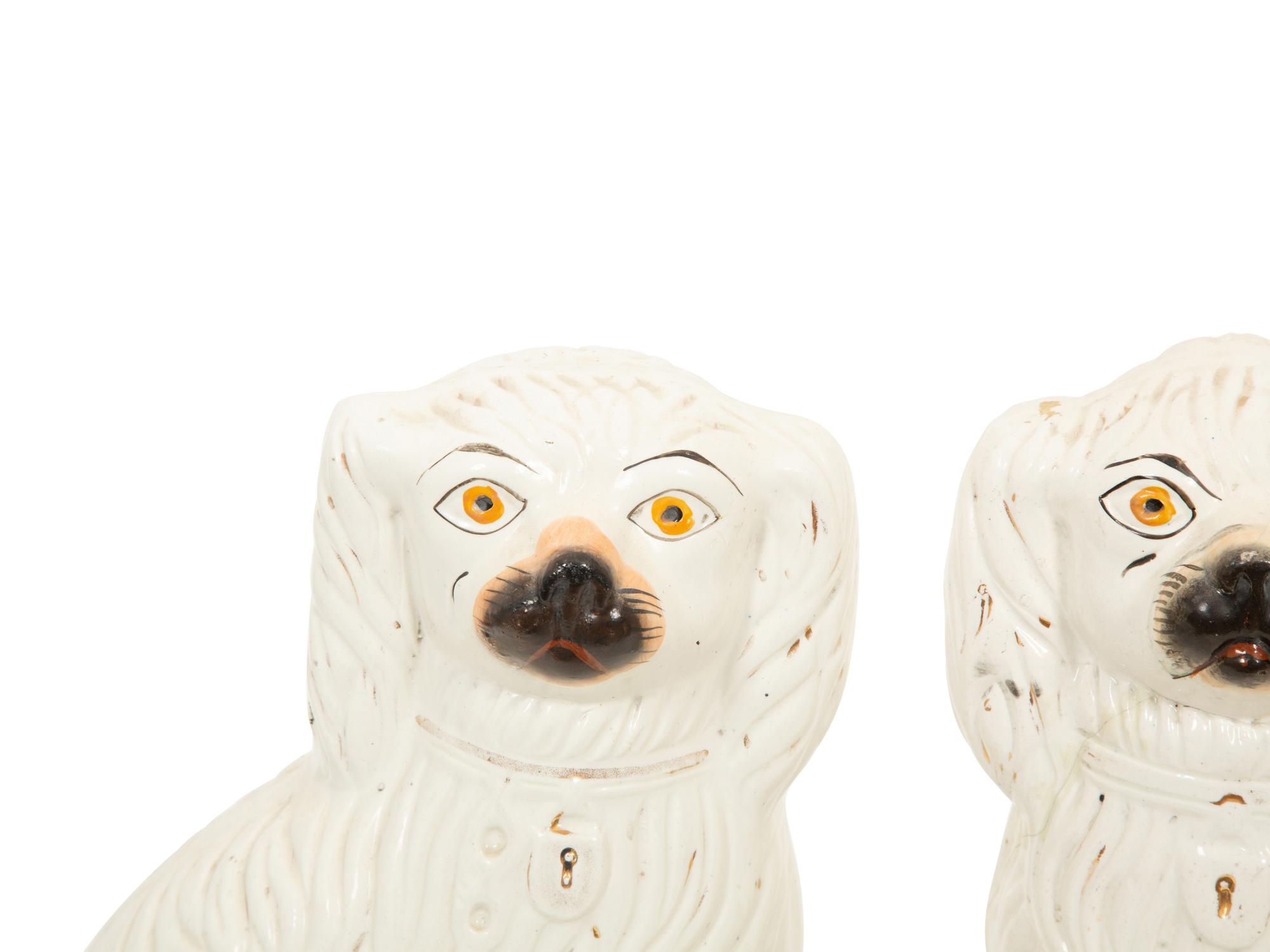 A Pair of Large Staffordshire Spaniels