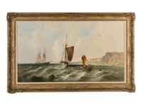 Coastal View and Shipping , 1863