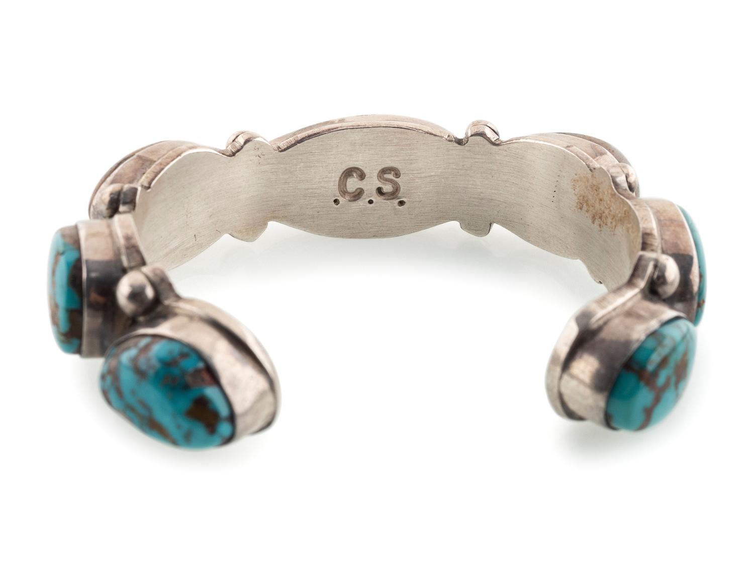 Navajo Silver and Turquoise Cuff Braclets