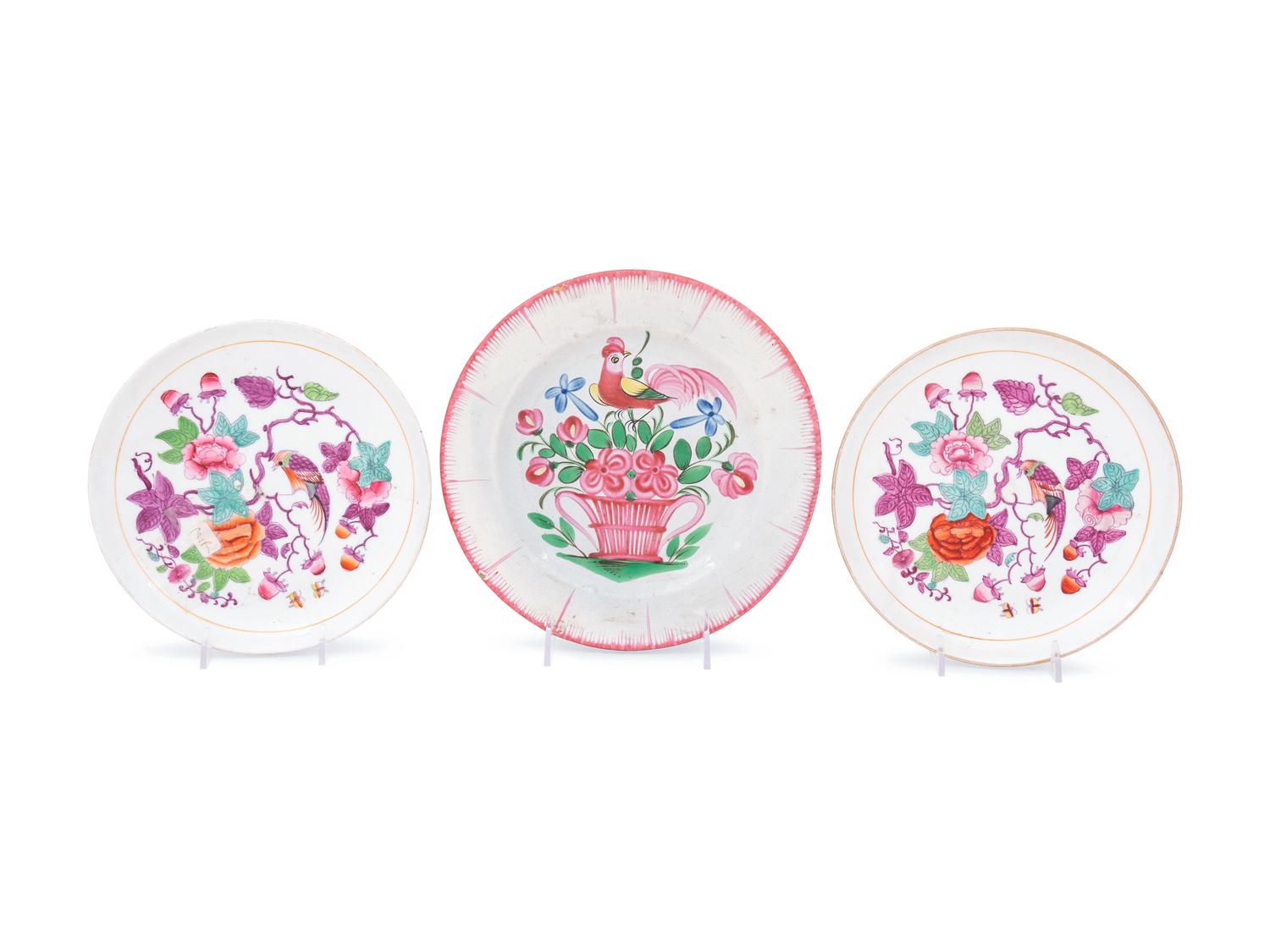 A Collection of English, Chinese Export and Continental Porcelain Table Articles