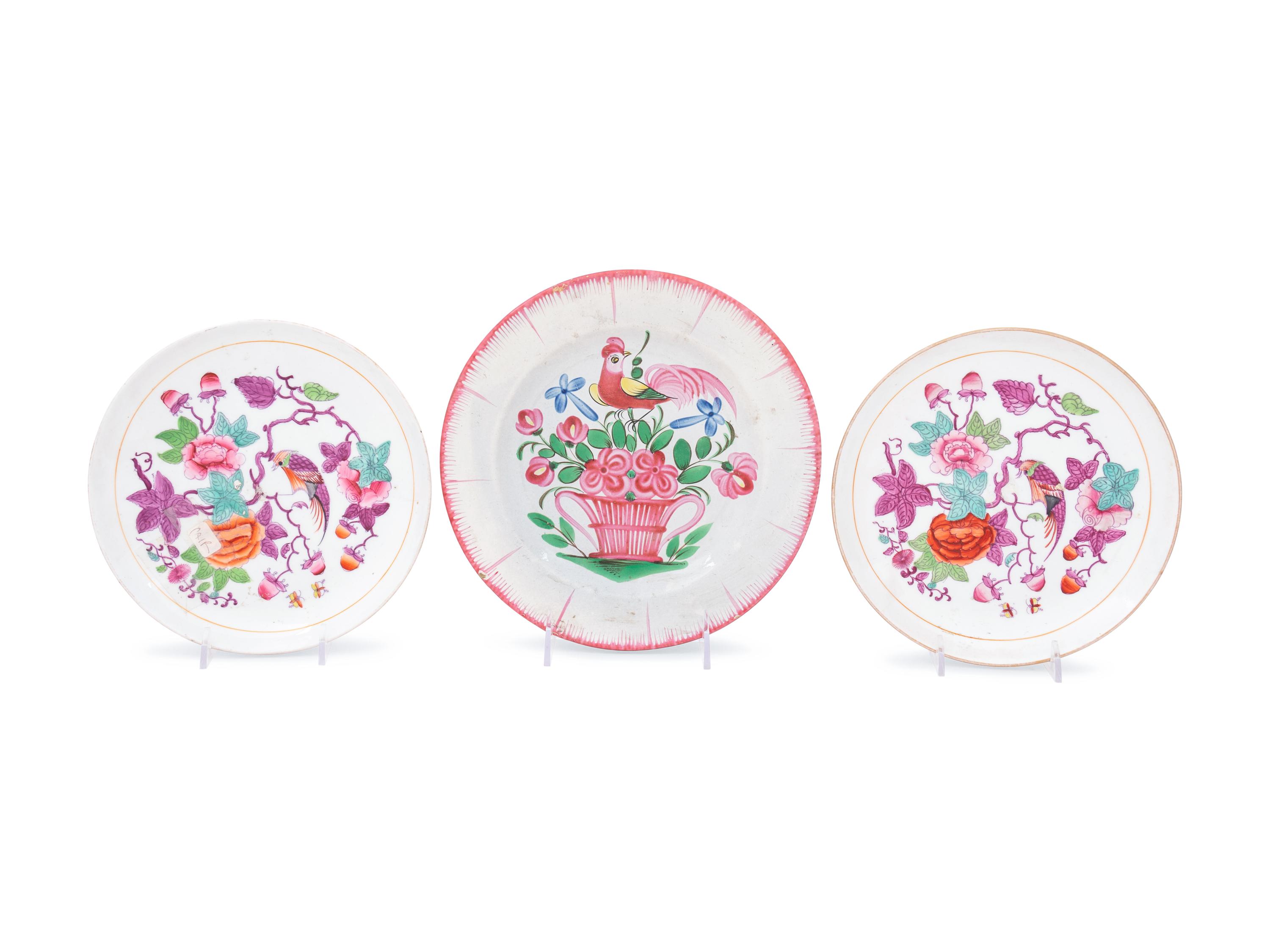 A Collection of English, Chinese Export and Continental Porcelain Table Articles