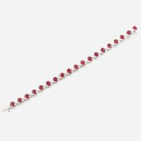 A ruby, diamond, and white gold bracelet, Craig Drake