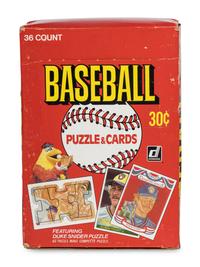 A Box of 1984 Donruss Baseball Cards (36 Packs, Possible Don Mattingly Rookie)