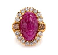 Collection of Ruby, Colored Diamond and Diamond Jewelry