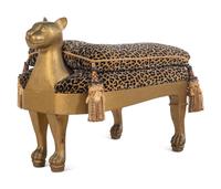 An Egyptian Style Cat-Form Stool