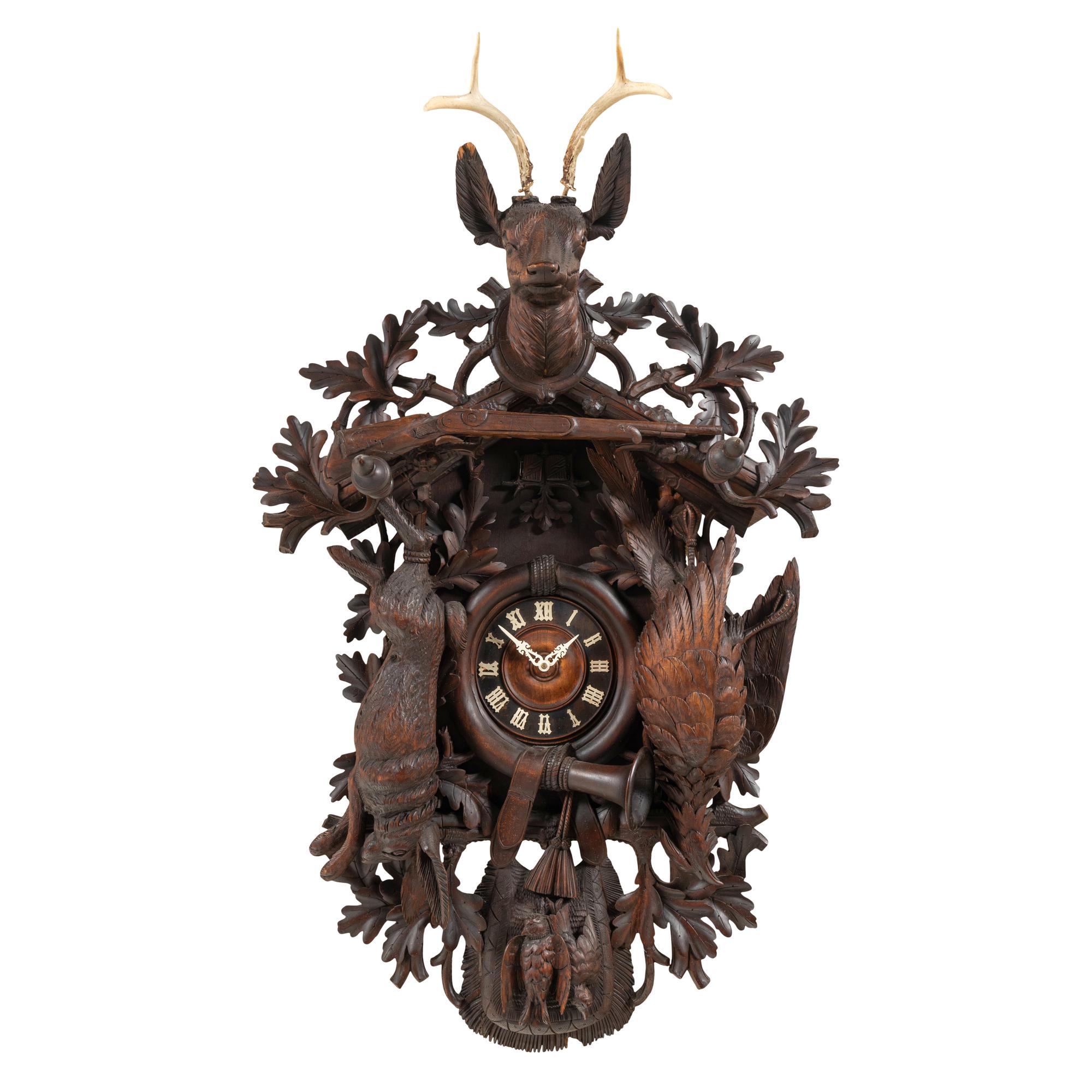 A Large Swiss "Black Forest" Cuckoo Clock