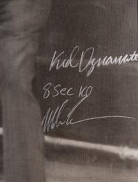 A Large Mike Tyson Signed Autograph Original Artwork With Unique Inscription,