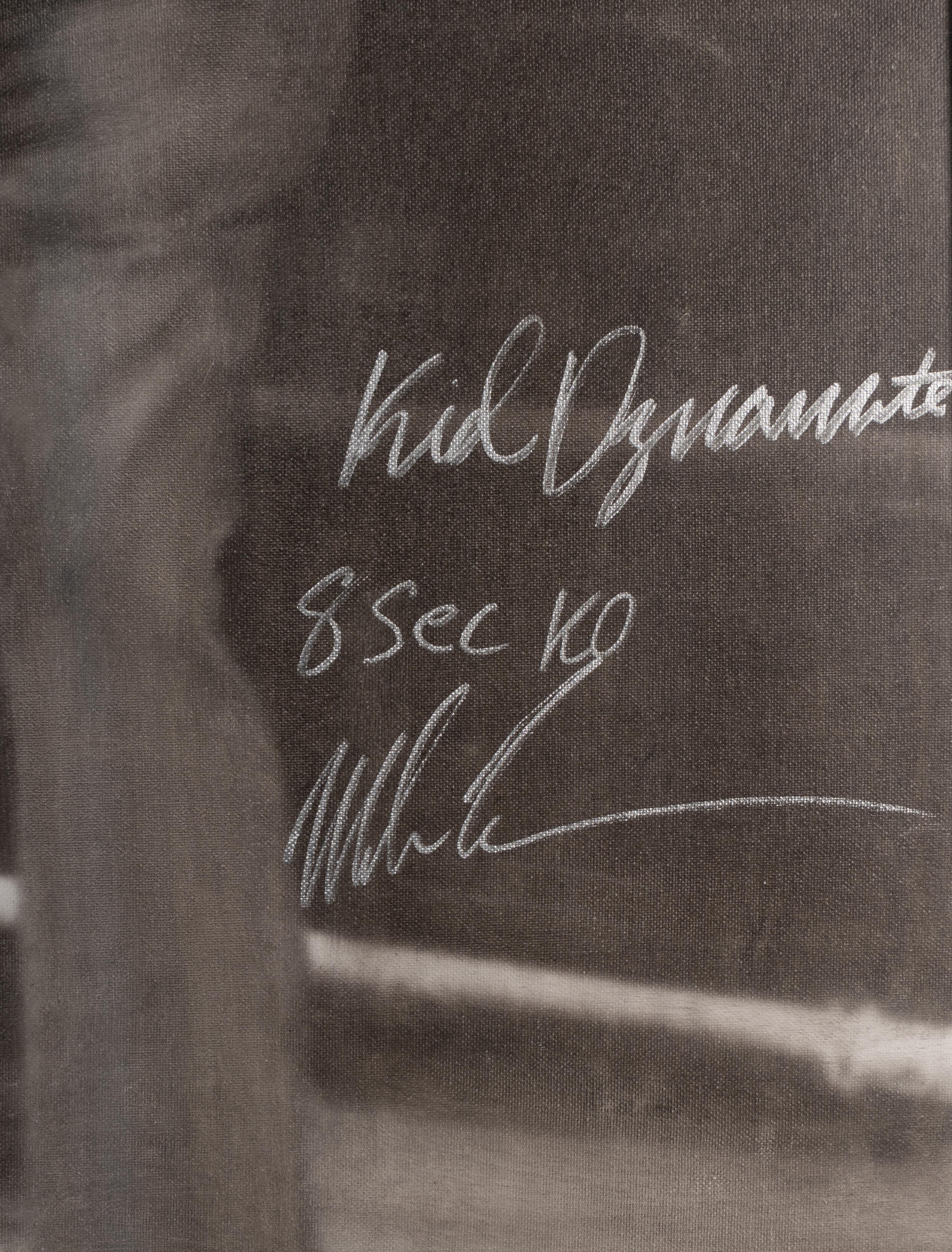 A Large Mike Tyson Signed Autograph Original Artwork With Unique Inscription,