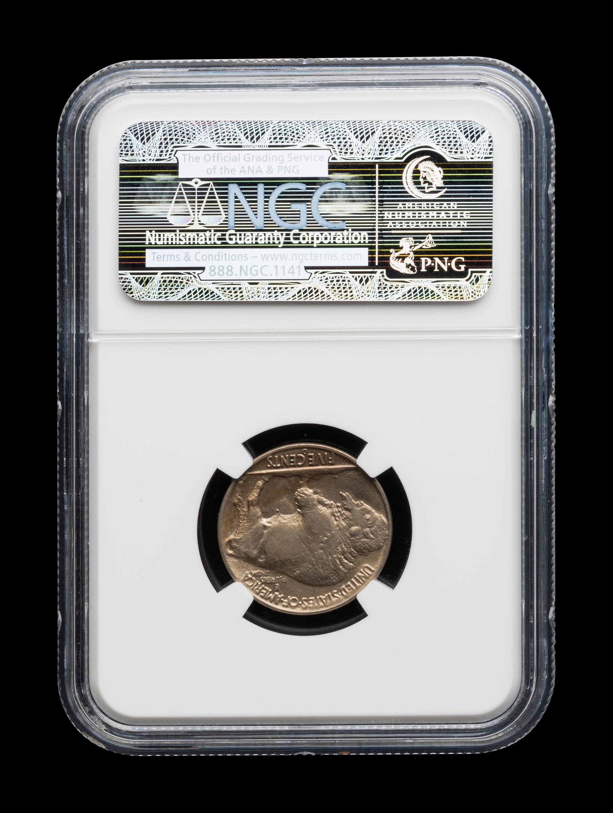 A 1937-D Buffalo: 3 Legs 5c Coin (NGC MS62)