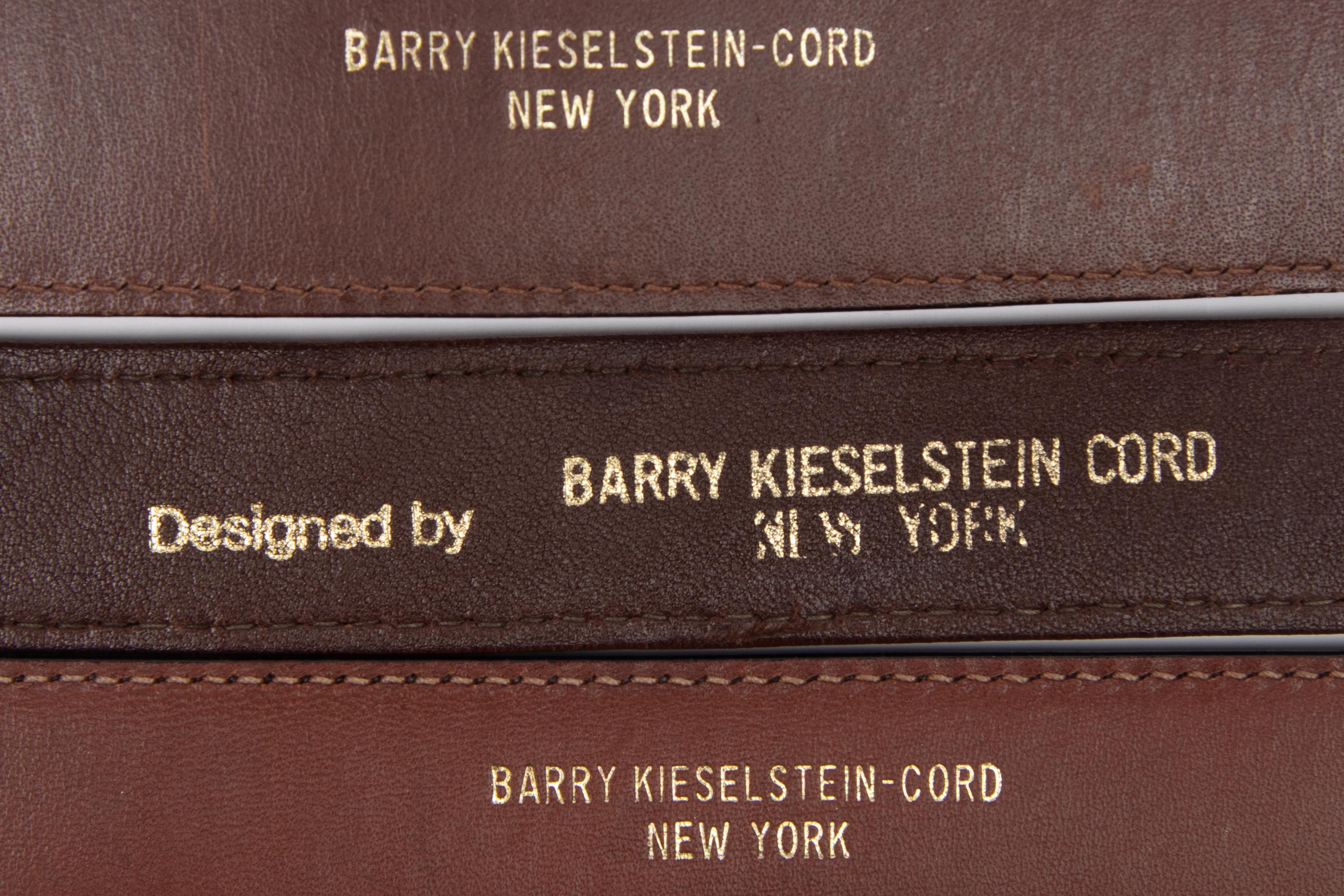 Lot of Four Kieselstein-Cord Belts