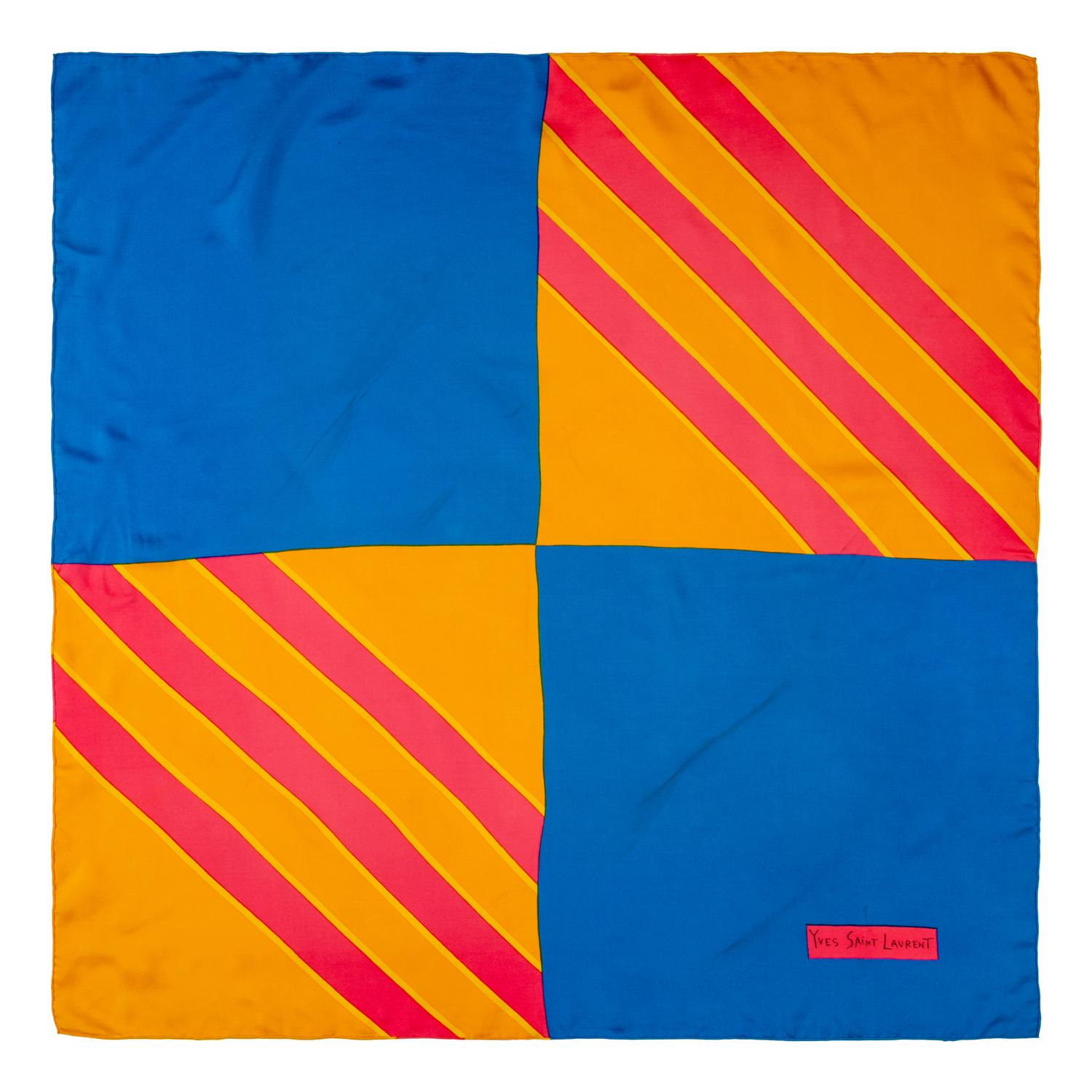 Five Designer Scarves: One Chanel and Four Yves Saint Laurent
