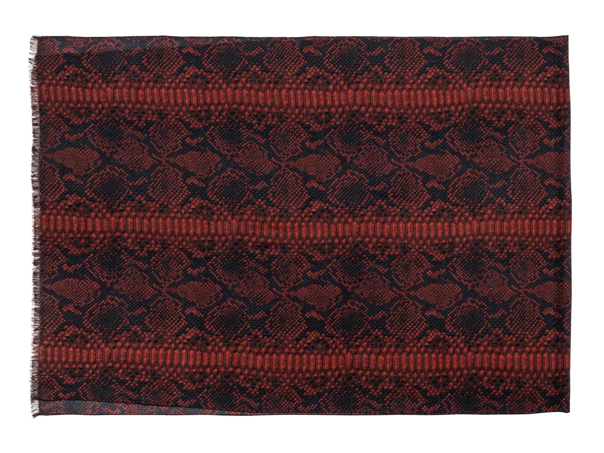 Seven Designer Scarves: One Brunello Cucinelli, Two Eskandar, One Akris, One Hermès, One Loro Piana, One Yves Saint Laurent Rive Gauche