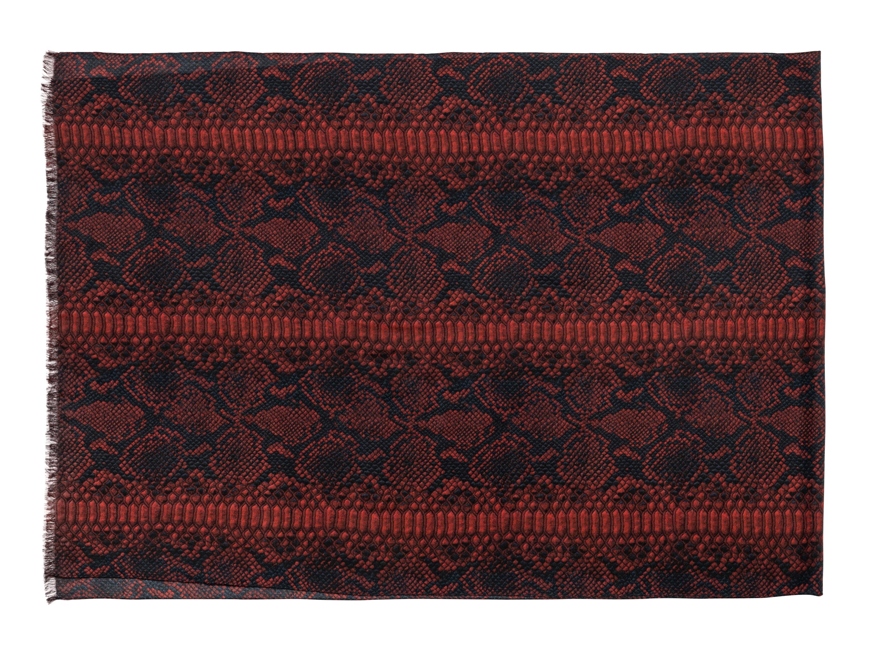 Seven Designer Scarves: One Brunello Cucinelli, Two Eskandar, One Akris, One Hermès, One Loro Piana, One Yves Saint Laurent Rive Gauche