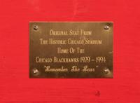 An Original Chicago Stadium Chair From Michael Jordan Rookie Era,