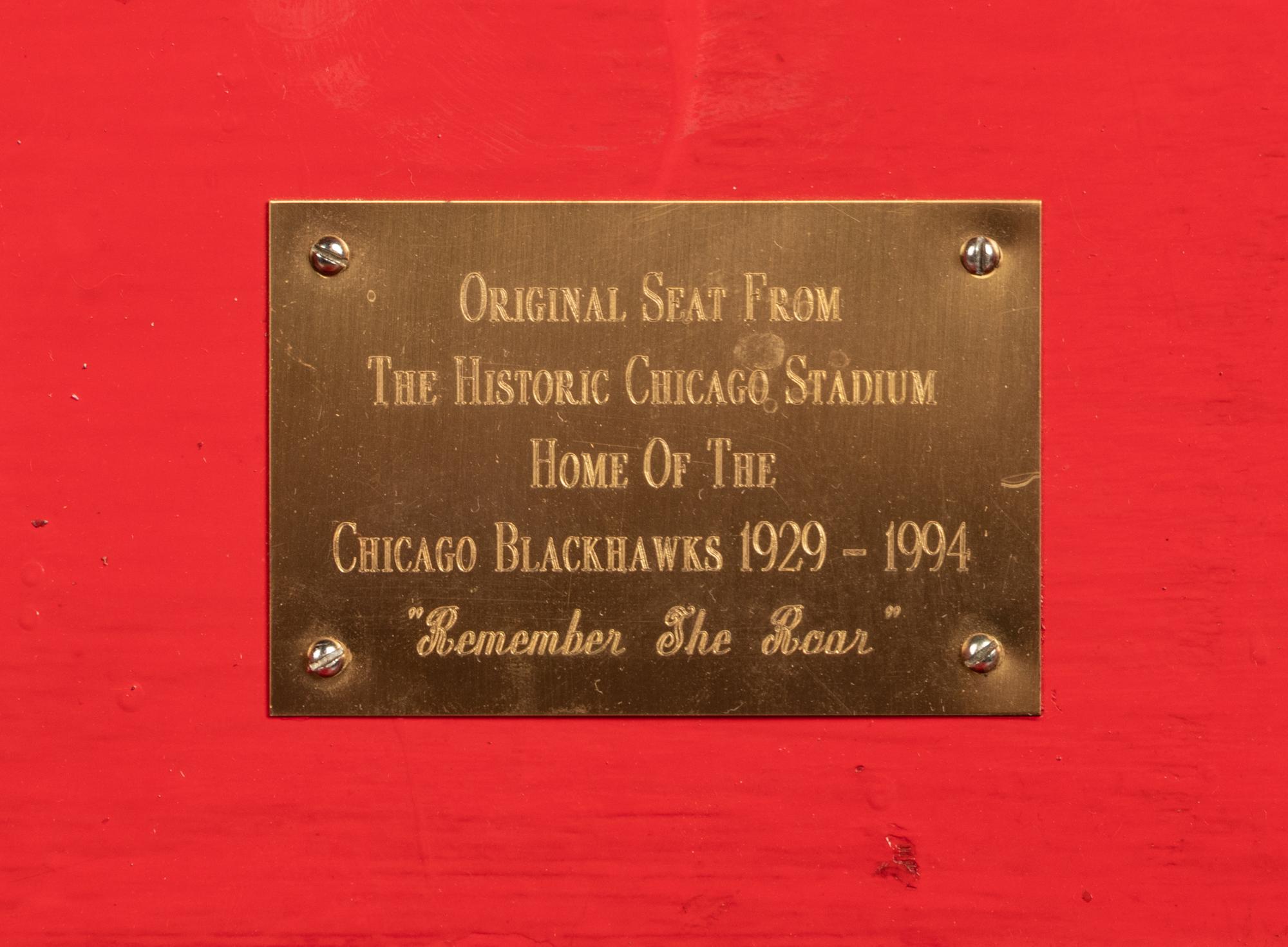 An Original Chicago Stadium Chair From Michael Jordan Rookie Era,
