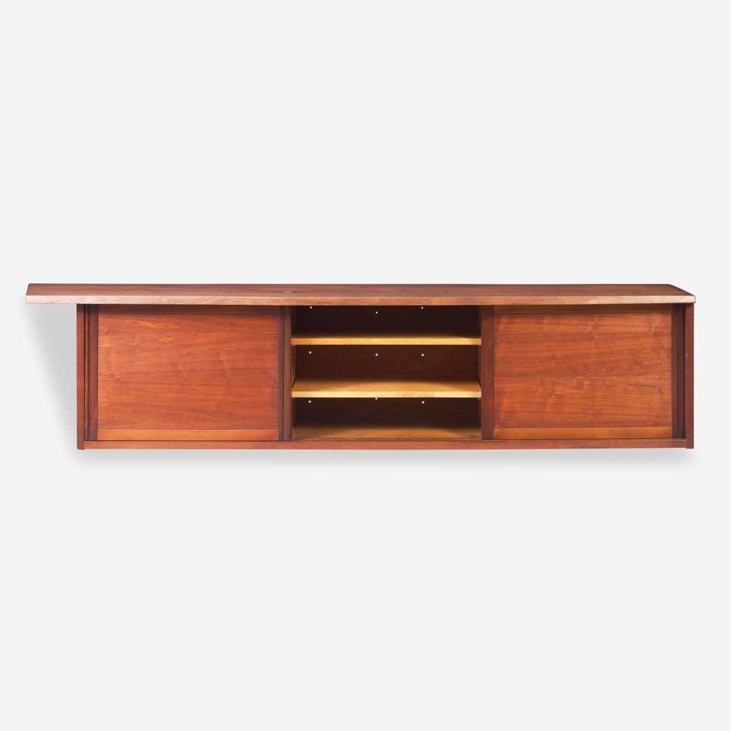 George Nakashima (American, 1905-1990) Triple-Door Hanging Wall Case, New Hope, Pennsylvania, 1956