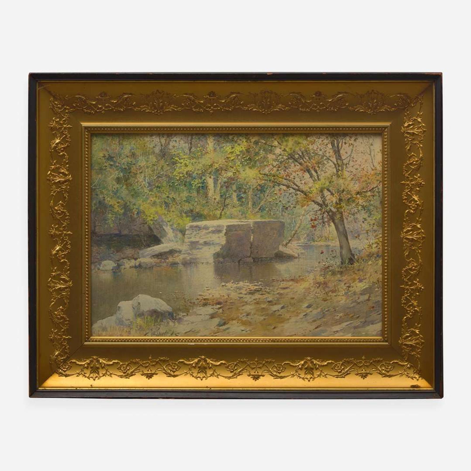 Paul Sawyier (American, 1865-1917) Riverscape