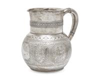 An Aesthetic Movement Sterling Silver Water Pitcher