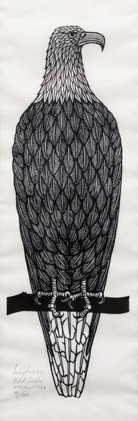 Jacques Hnizdovsky, (Ukranian, 1915-1985), Bald Eagle, 1969