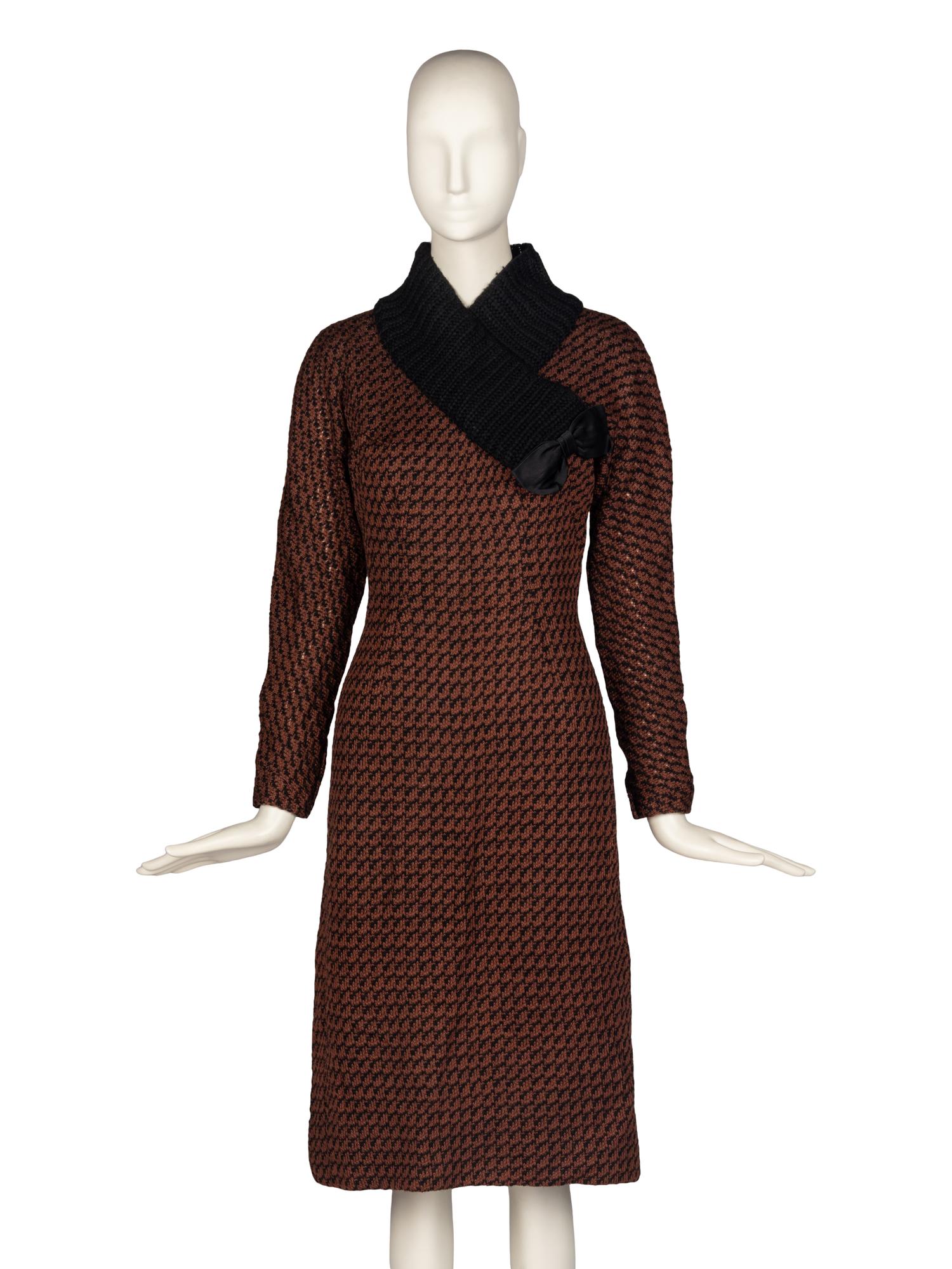 Oleg Cassini Knit Dress c.1960's