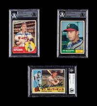 A Collection of 1960s Hall of Fame Signed Autograph Baseball Cards