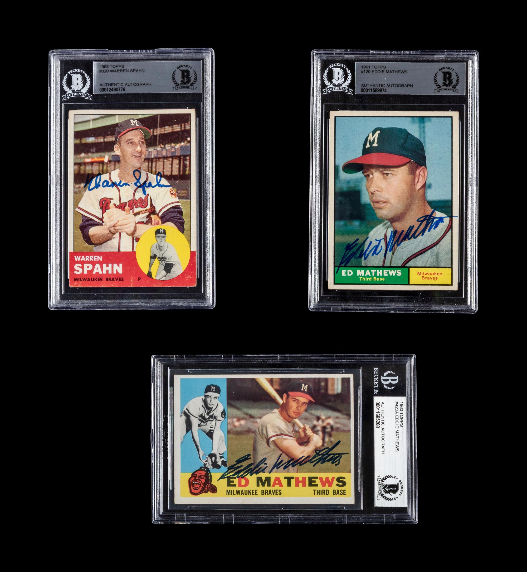 A Collection of 1960s Hall of Fame Signed Autograph Baseball Cards
