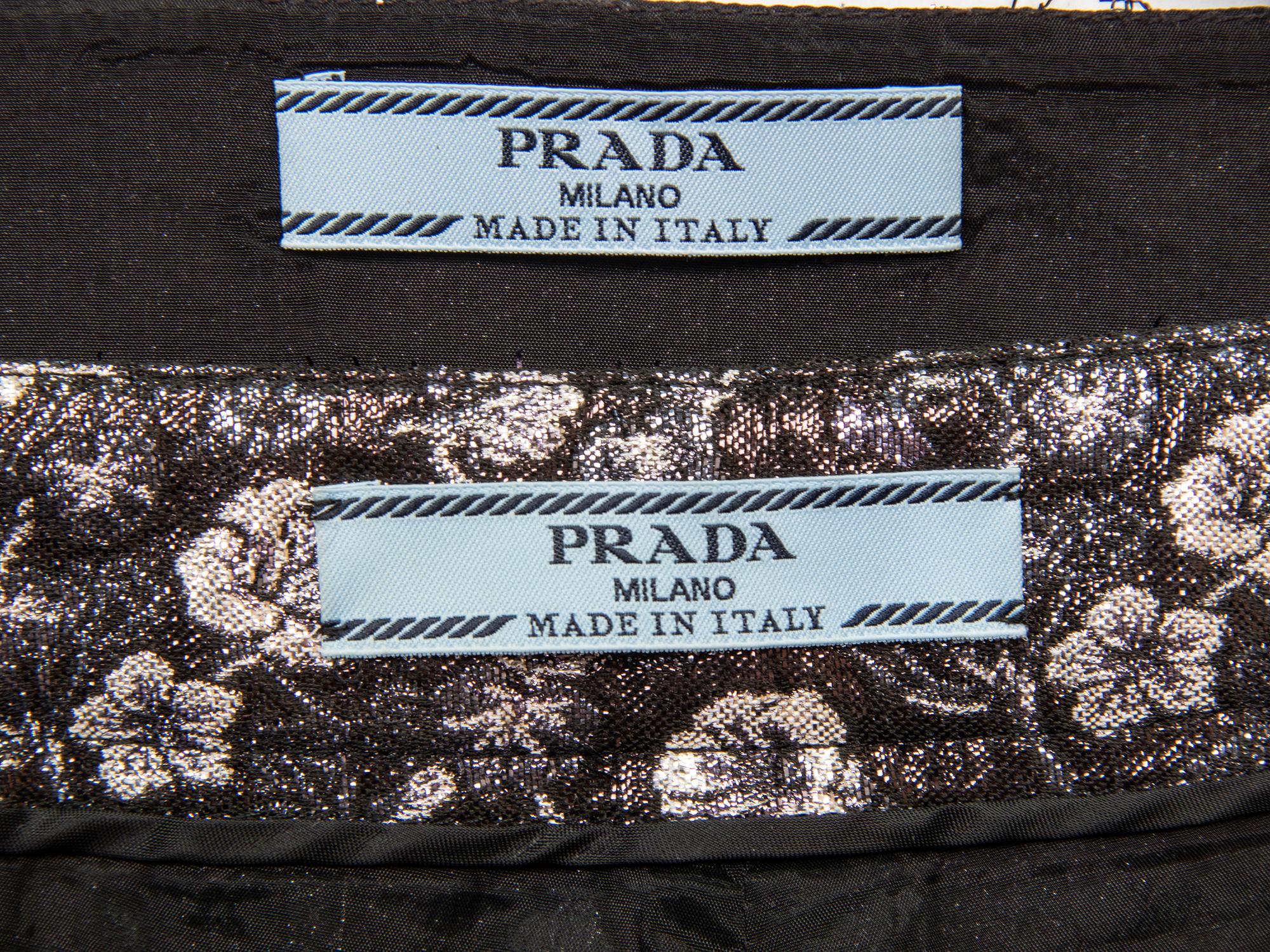 PRADA, FLORAL BROCADE ENSEMBLE