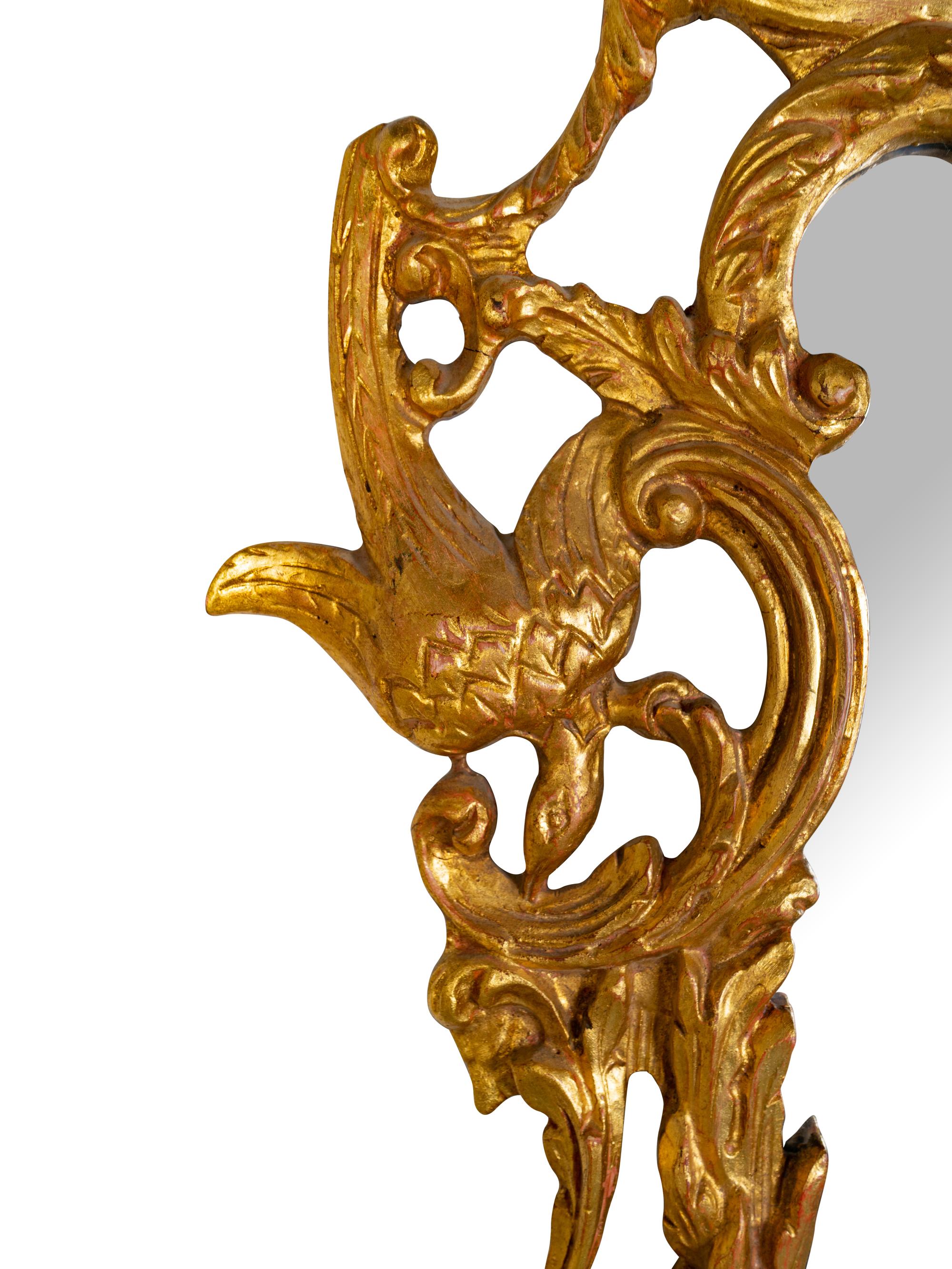 A Chinese Chippendale Style Giltwood Mirror