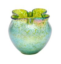 A Loetz Glass Vase Height 5 inches.