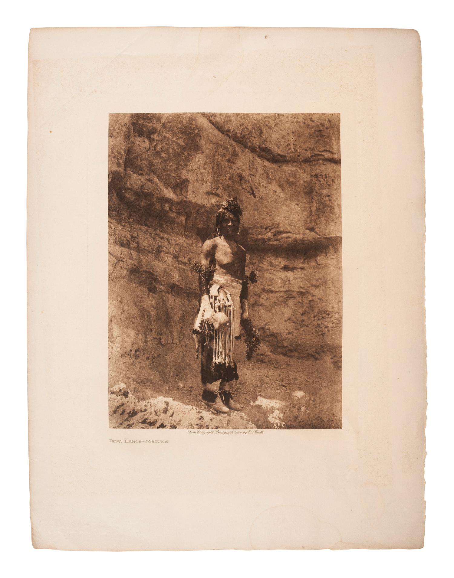 [NATIVE AMERICANS]. CURTIS, Edward (1868-1952). A group of 3 photogravures, comprising: