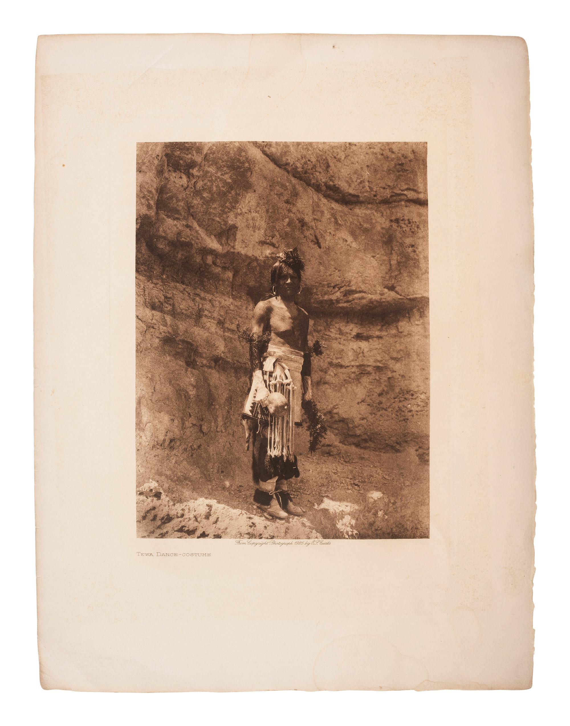 [NATIVE AMERICANS]. CURTIS, Edward (1868-1952). A group of 3 photogravures, comprising: