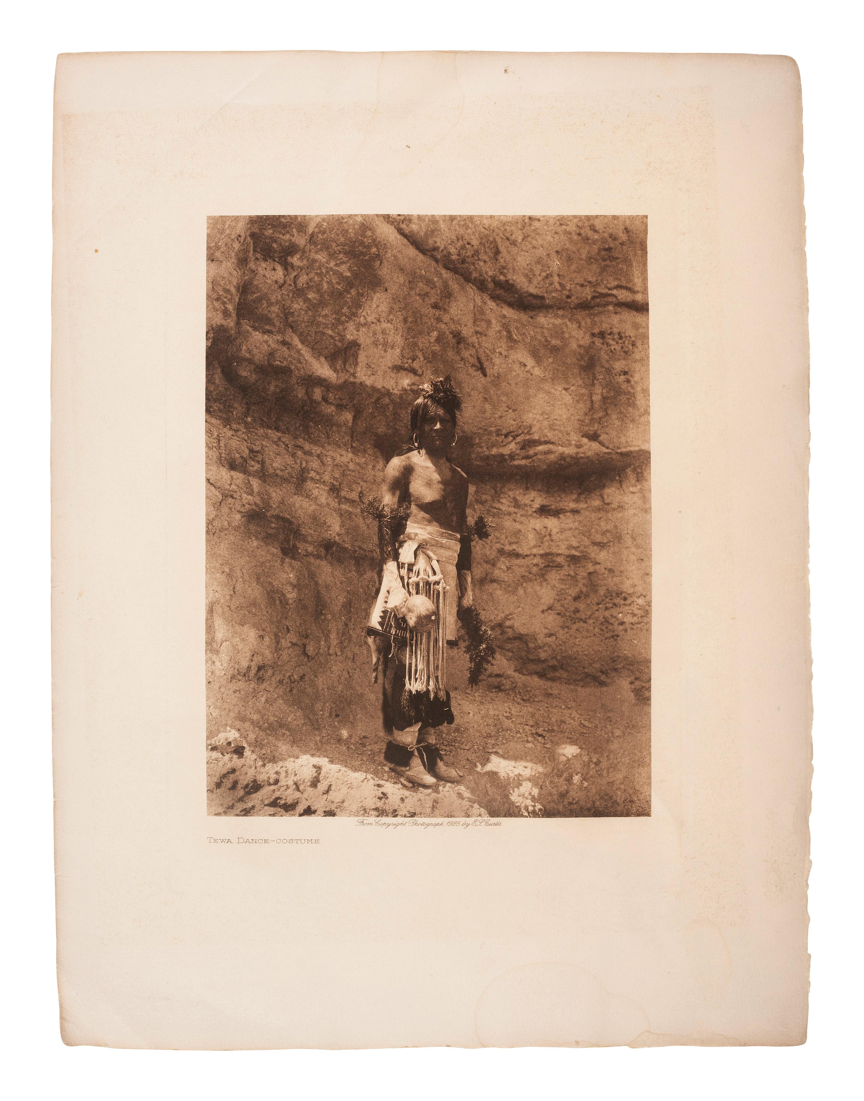 [NATIVE AMERICANS]. CURTIS, Edward (1868-1952). A group of 3 photogravures, comprising: