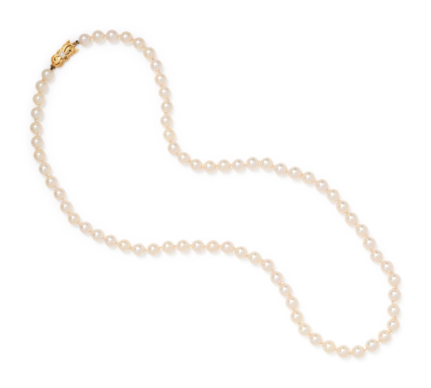MIKIMOTO, CULTURED PEARL NECKLACE