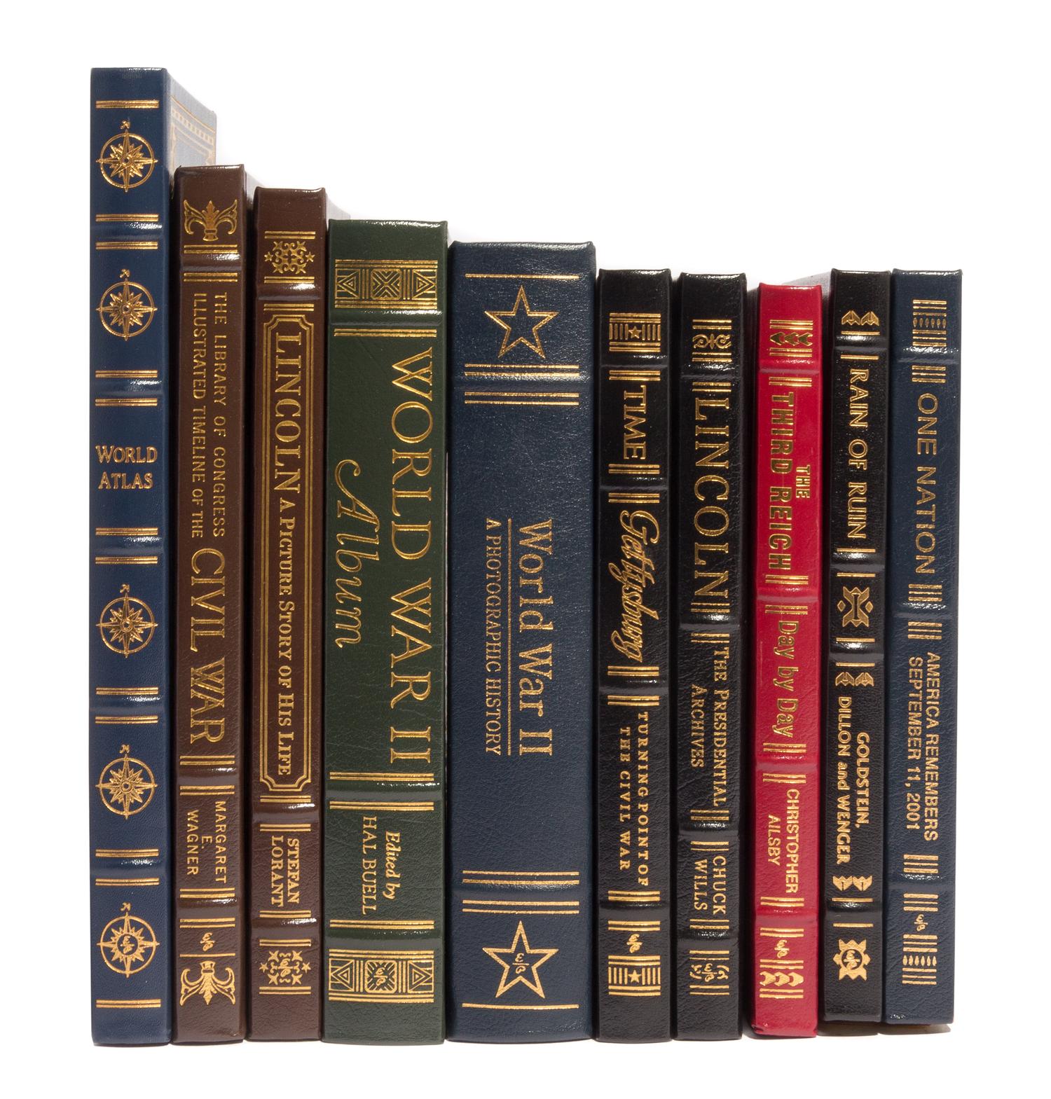 (EASTON PRESS) 19 vols. pertaining to biography, military history and art history. All 4to-large 8vo. Norwalk, CT, various dates.