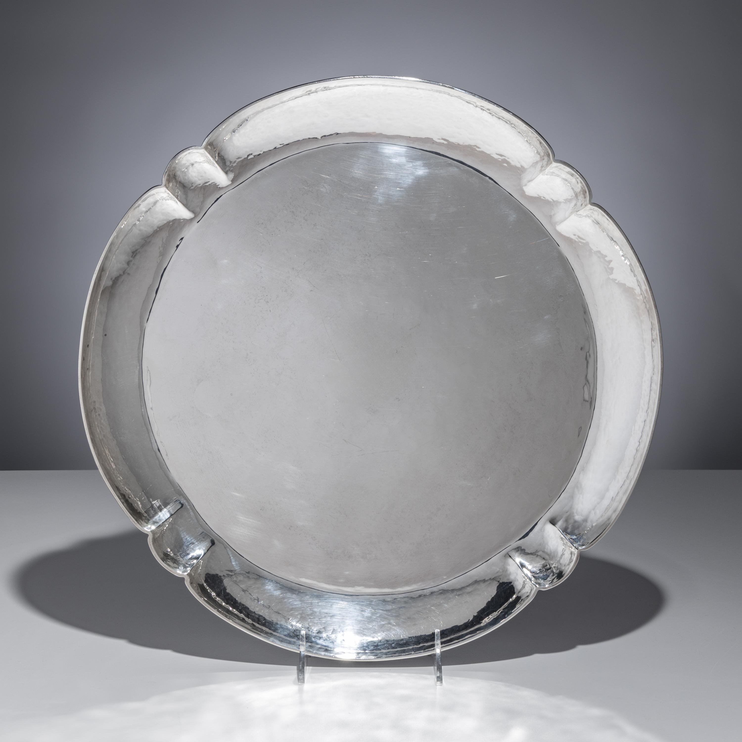 Kalo Shop, Chicago Falick Novick (Russian-American, 1878–1958) — Hammered Tray