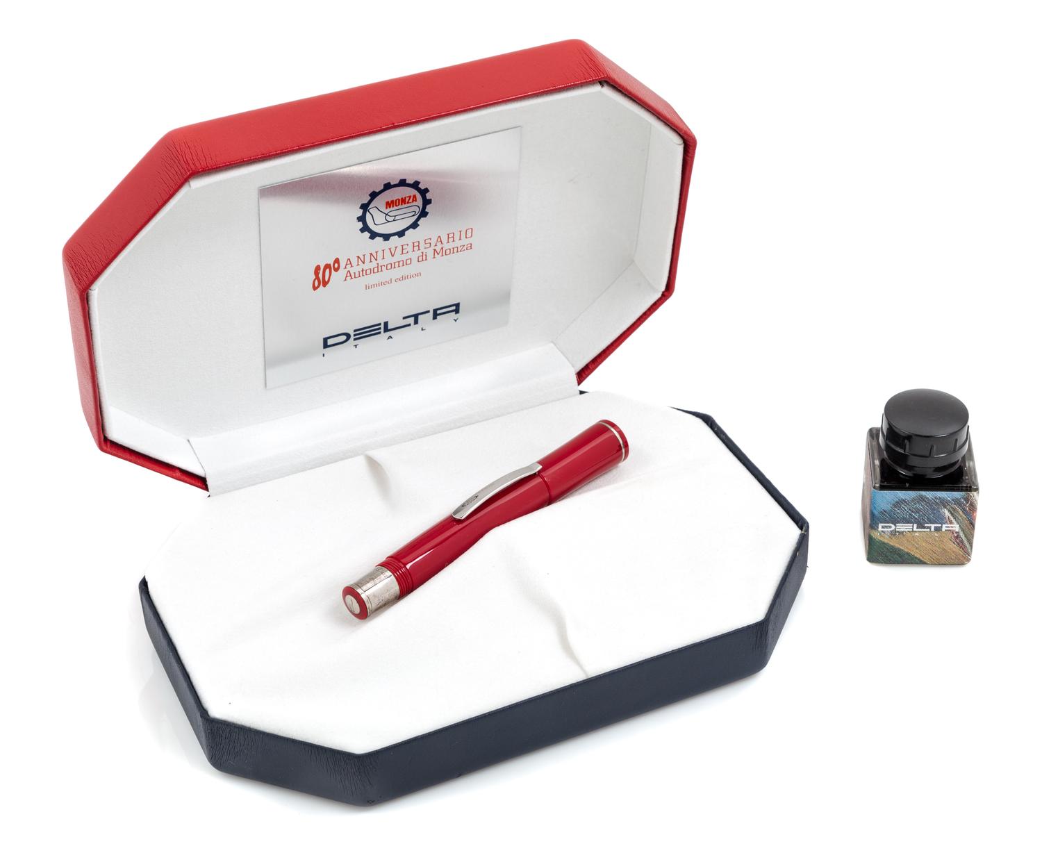 A Delta 80th Anniversario: Autodromo di Monza Limited Edition Fountain Pen and ink set