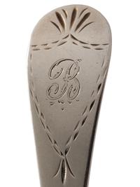 Four Georgian Silver Serving Spoons