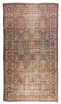 A Kirman Wool Rug 14 feet 7 inches x 8 feet 9 inches.